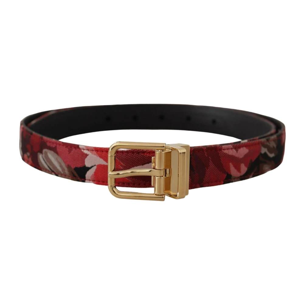 Dolce & Gabbana Men's Multicolor Belts,, Gorgeous Authentic Leather Belt With Unique Design Medium