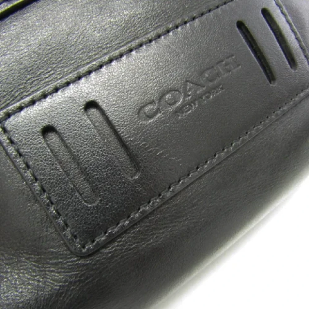 Coach Pre-owned Leather crossbody-bags Black Dames
