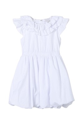 white-ruffled-balloon-dress-for-kids