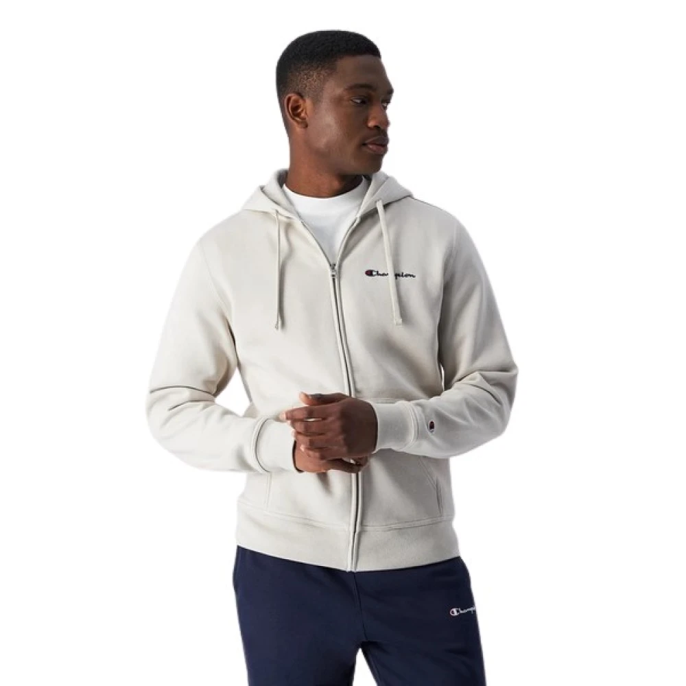 Champion Beige Hoodie met rits Beige Heren