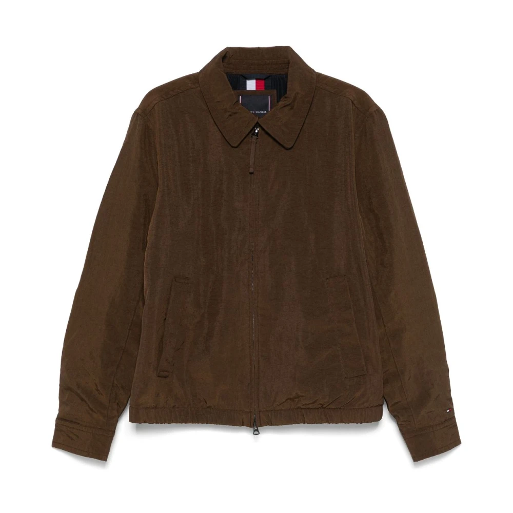 Tommy Hilfiger Chocoladebruine ritsjas lange mouwen Brown Heren