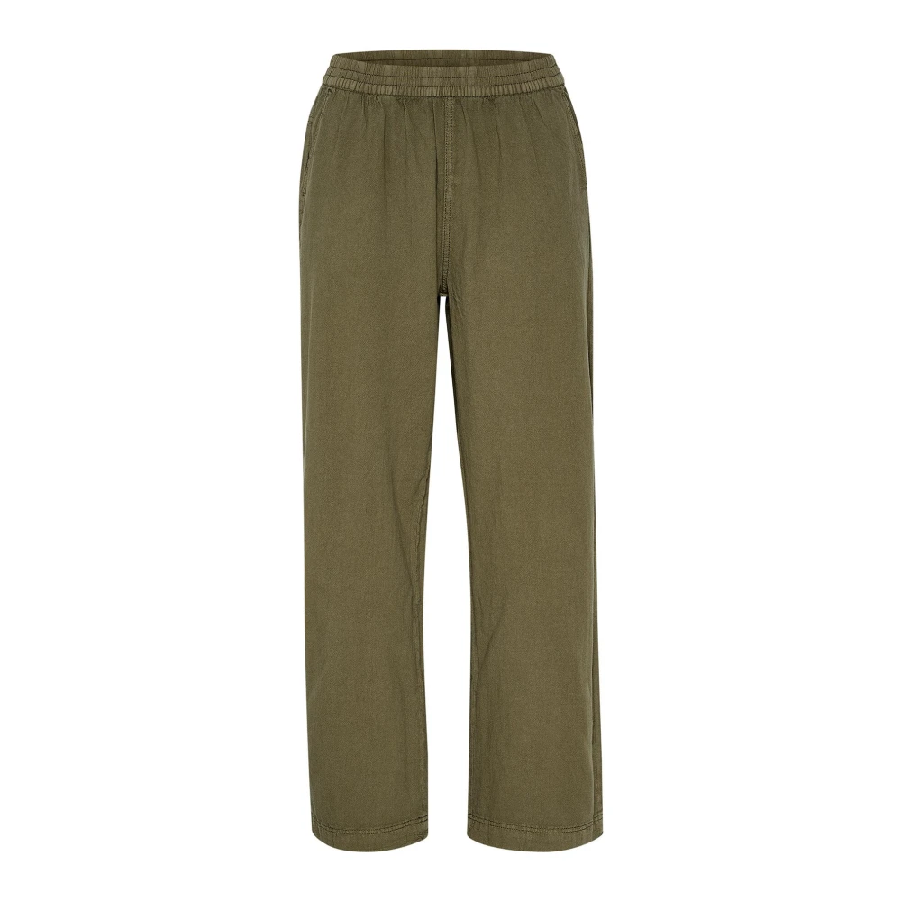 Kaffe Donna Verde Pantaloni Da Naya - Immagine 2