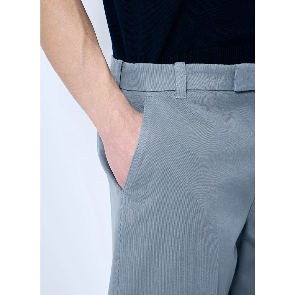 Thom Browne Katoenen Utility Broek met Zakken Gray Heren