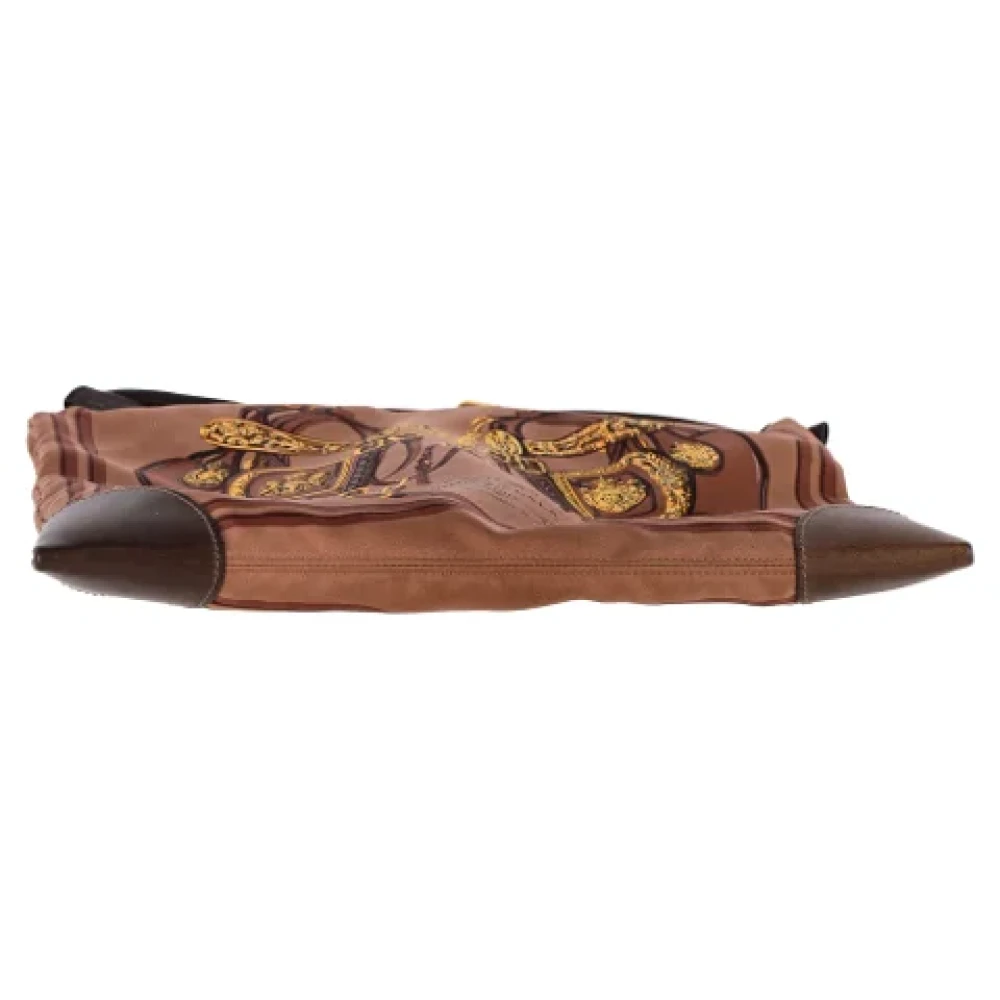 Hermès Vintage Pre-owned Silk shoulder-bags Brown Dames