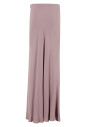 pink-crepe-de-chine-flared-skirt