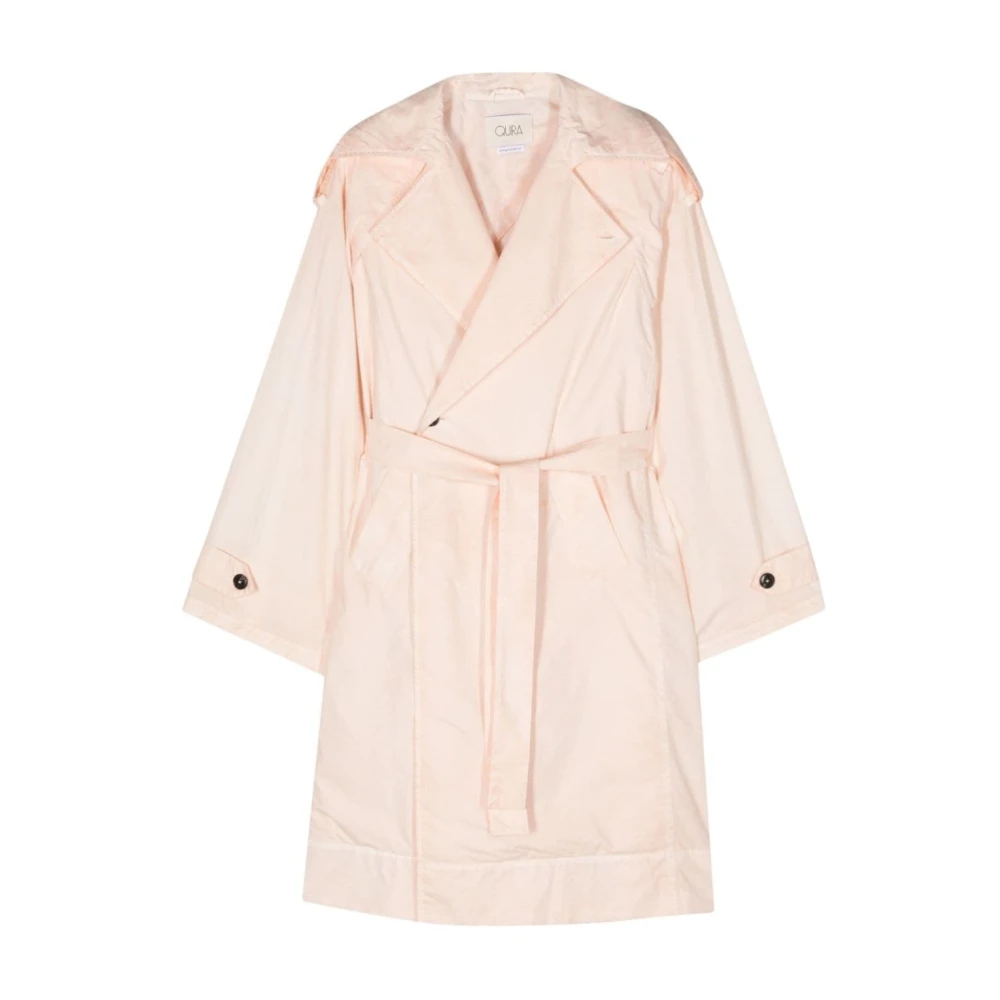 Quira Oversized Trench Coat Pink Dames