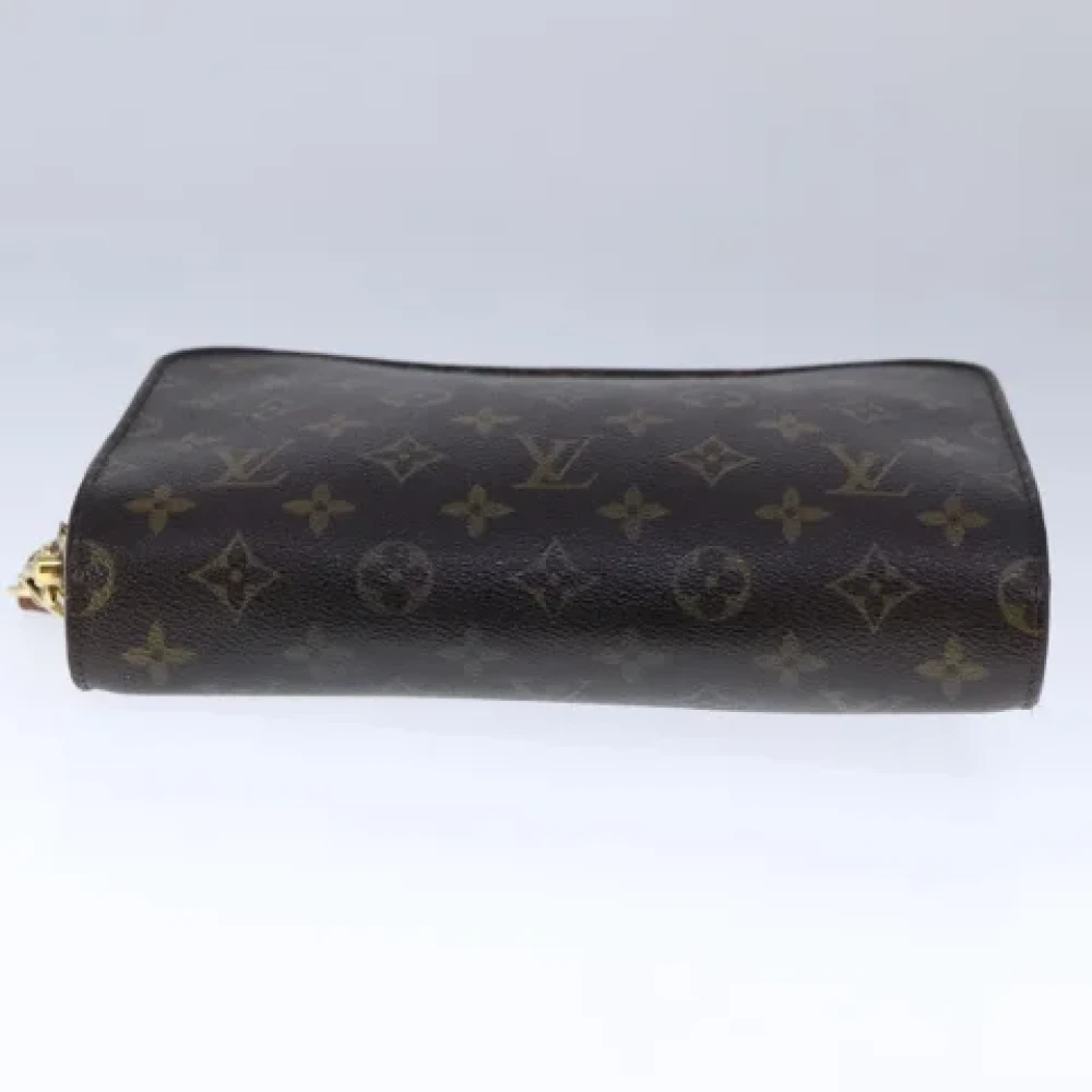 Louis Vuitton Vintage Pre-owned Canvas clutches Brown Dames