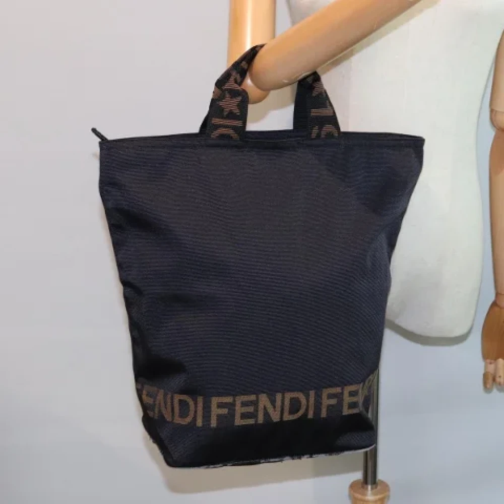 Fendi Vintage Pre-owned Canvas totes Black Dames