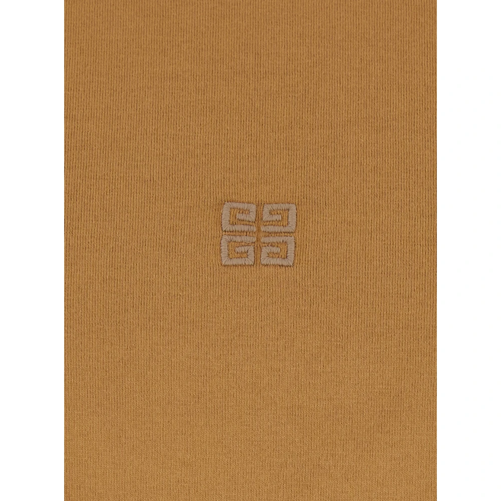 Givenchy Beige T-shirt met ronde hals en 4G-logo Beige Heren