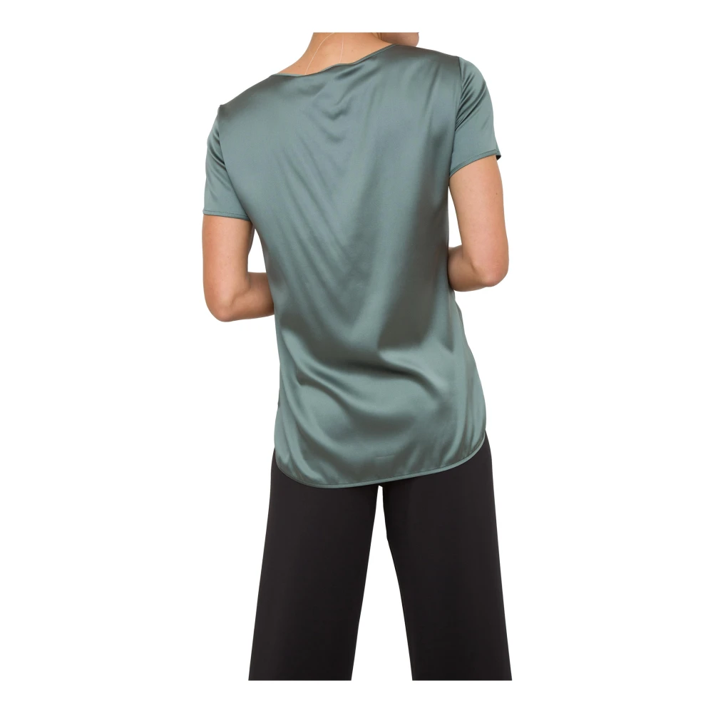 Max Mara Casual Katoenen T-Shirt Green Dames