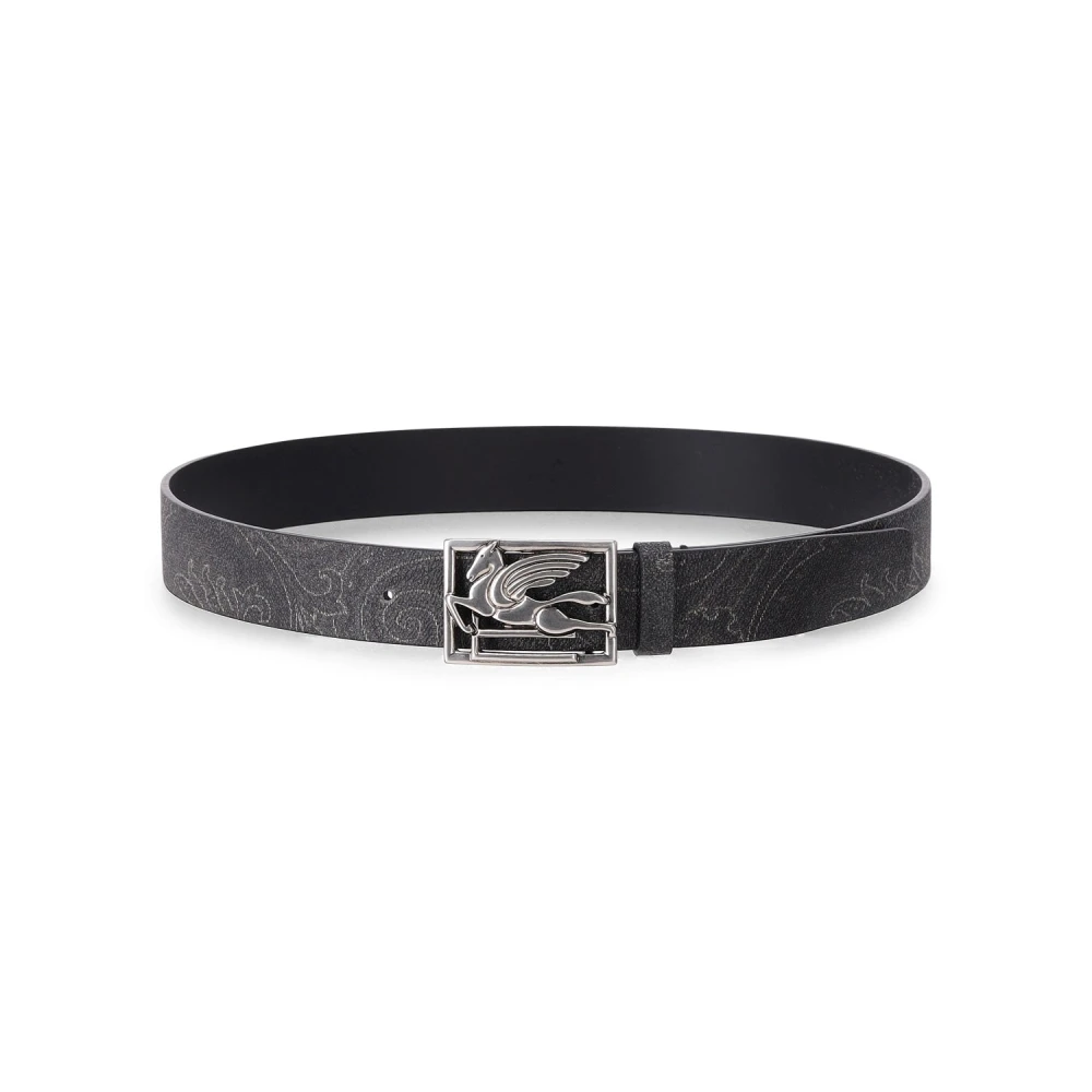 ETRO Riem met Paisley-patroon Black Heren