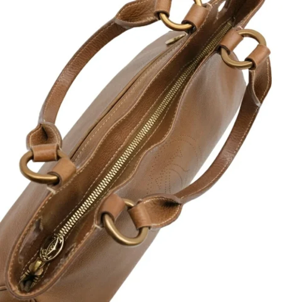 Cartier Vintage Pre-owned Leather handbags Brown Dames
