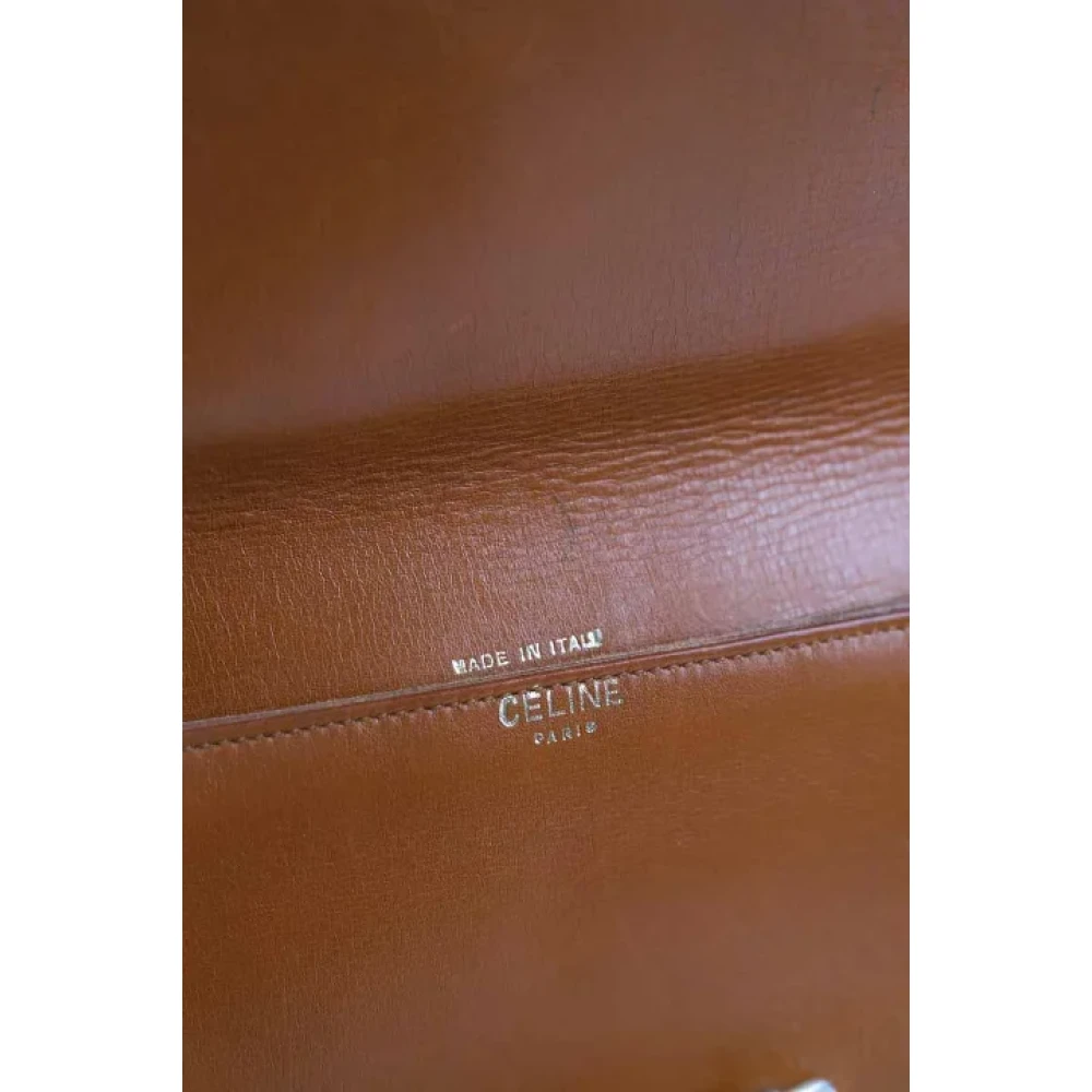 Celine Vintage Pre-owned Leather shoulder-bags Brown Dames