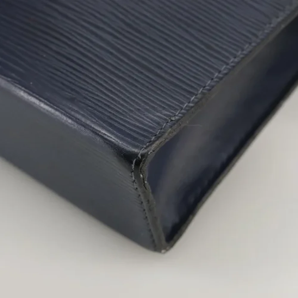 Louis Vuitton Vintage Pre-owned Leather clutches Blue Dames