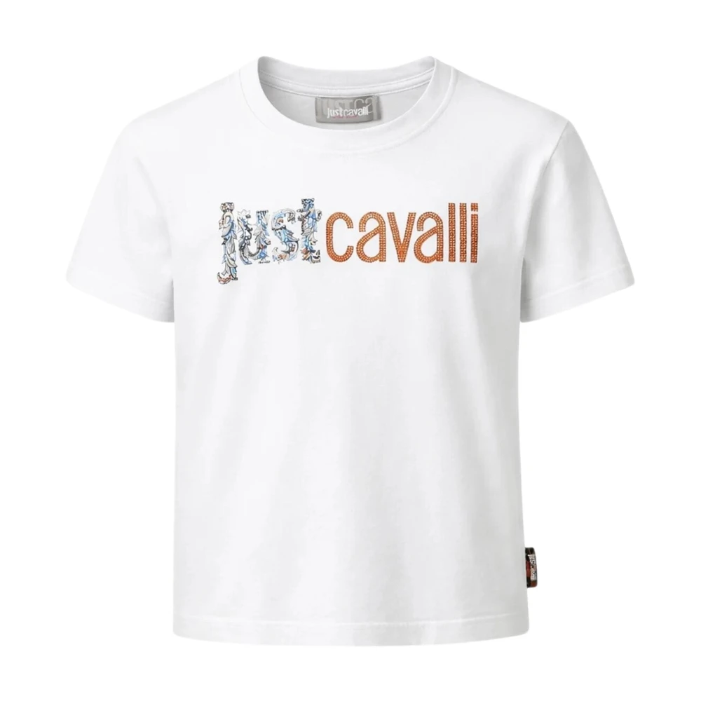 Just Cavalli White Crew Neck T-Shirt - Unisex - Kids Short Sleeve T-Shirts - 3 Y - Kids