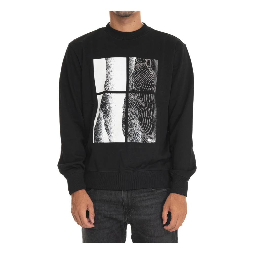 Boss Casual Sweatshirt Black Heren