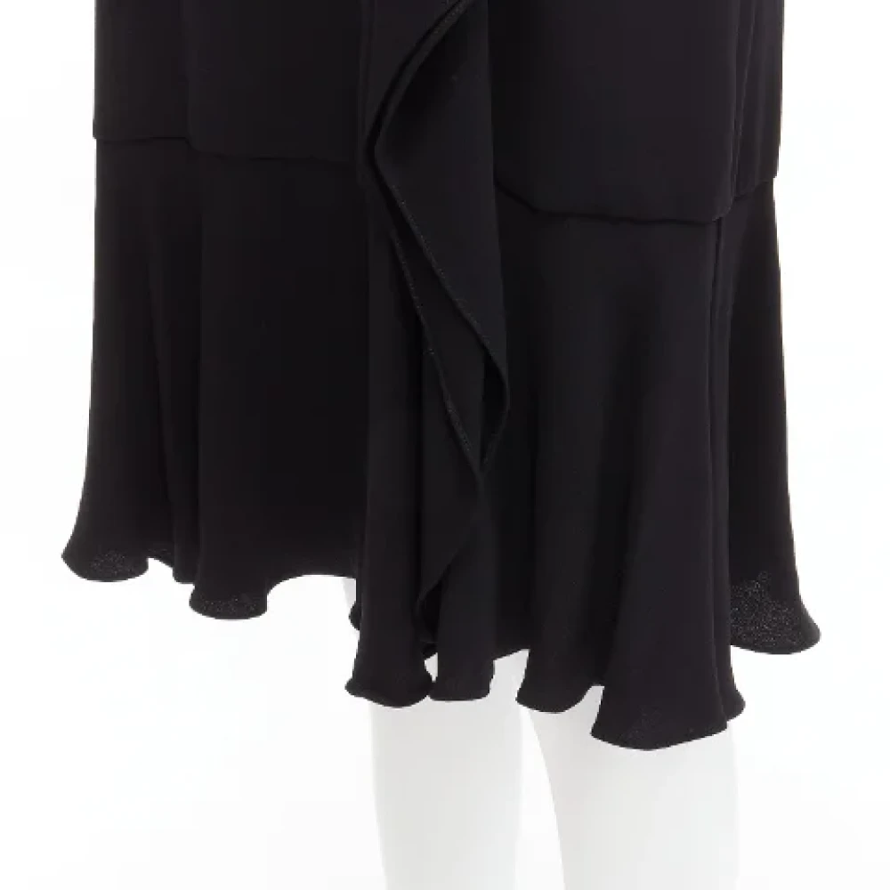 Alexander McQueen Pre-owned Silk dresses Black Dames