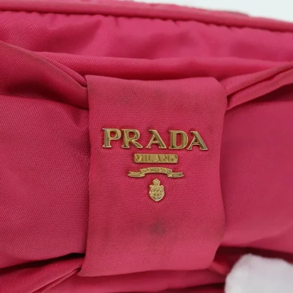 Prada Vintage Pre-owned Nylon prada-bags Pink Dames