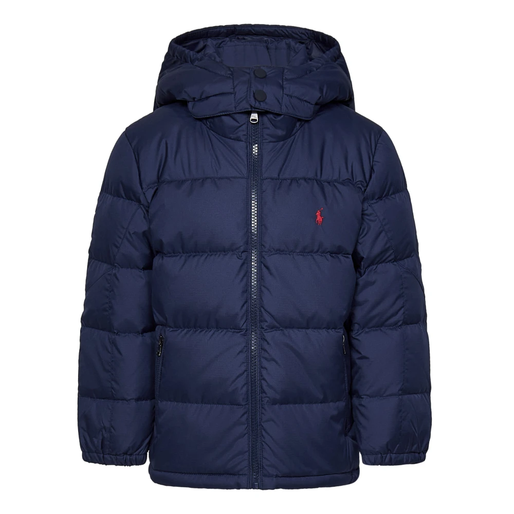 Polo Ralph Lauren Blå Huva Dunjacka Aw24 Blue, Pojke