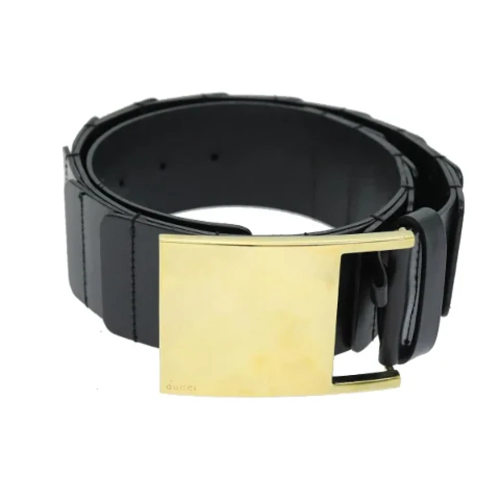 Gucci Vintage Pre-owned Leather belts Black Dames