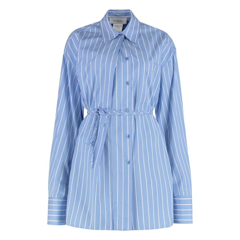 Sportmax Damen Blau Blusen & Hemden, Xsgröße: