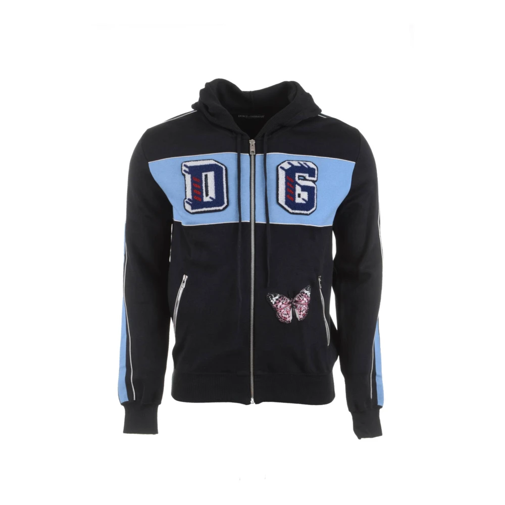 Dolce & Gabbana Heren Hooded Sweatshirt Jas Black Heren