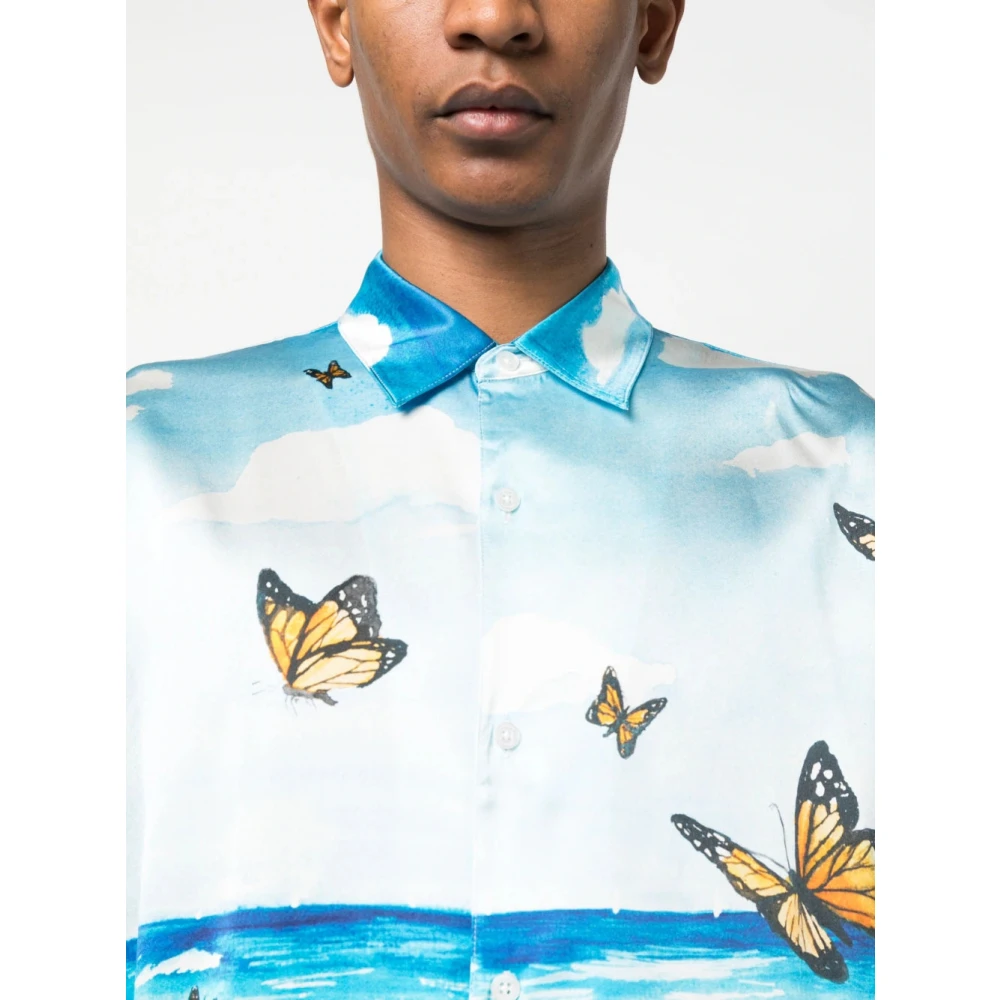 Nahmias Casual overhemd Blue Heren