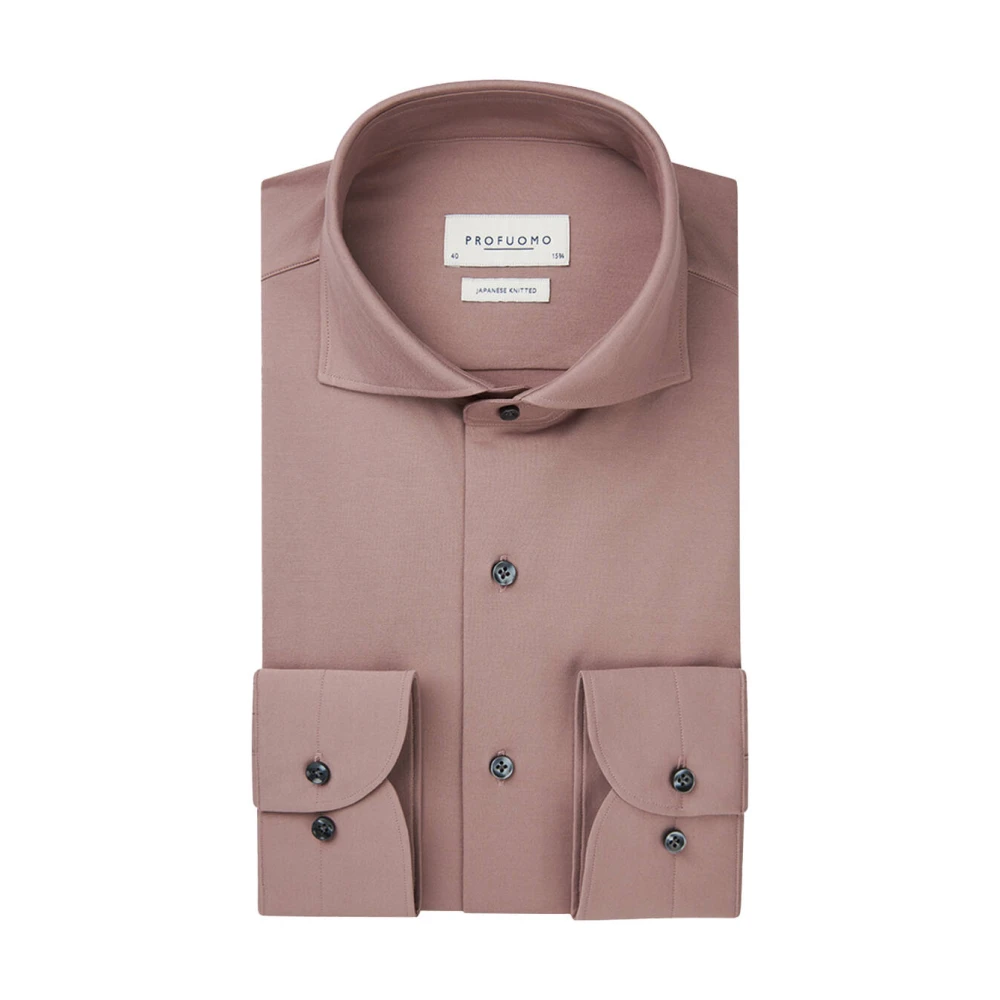 Profuomo X-Cutaway Overhemd in Donkerroze Pink Heren