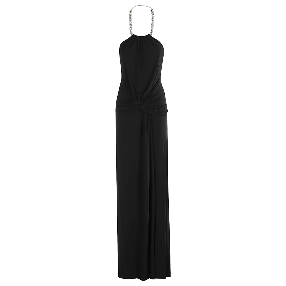 Simkhai Elegante Halter Avondjurk Black Dames