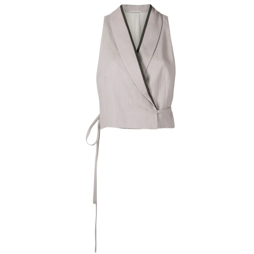 Tops > Sleeveless Tops - - Brunello Cucinelli - Modalova