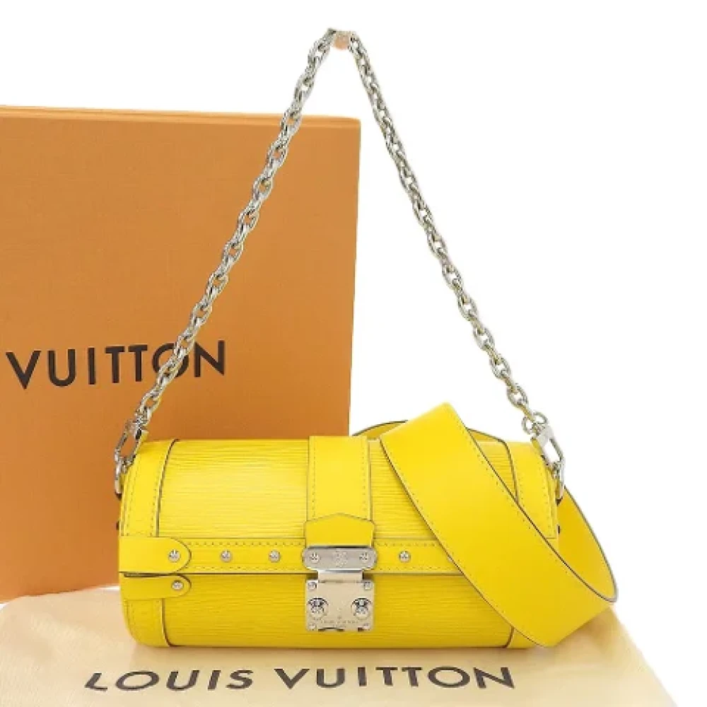 Louis Vuitton Vintage Pre-owned Fabric louis-vuitton-bags Yellow Dames