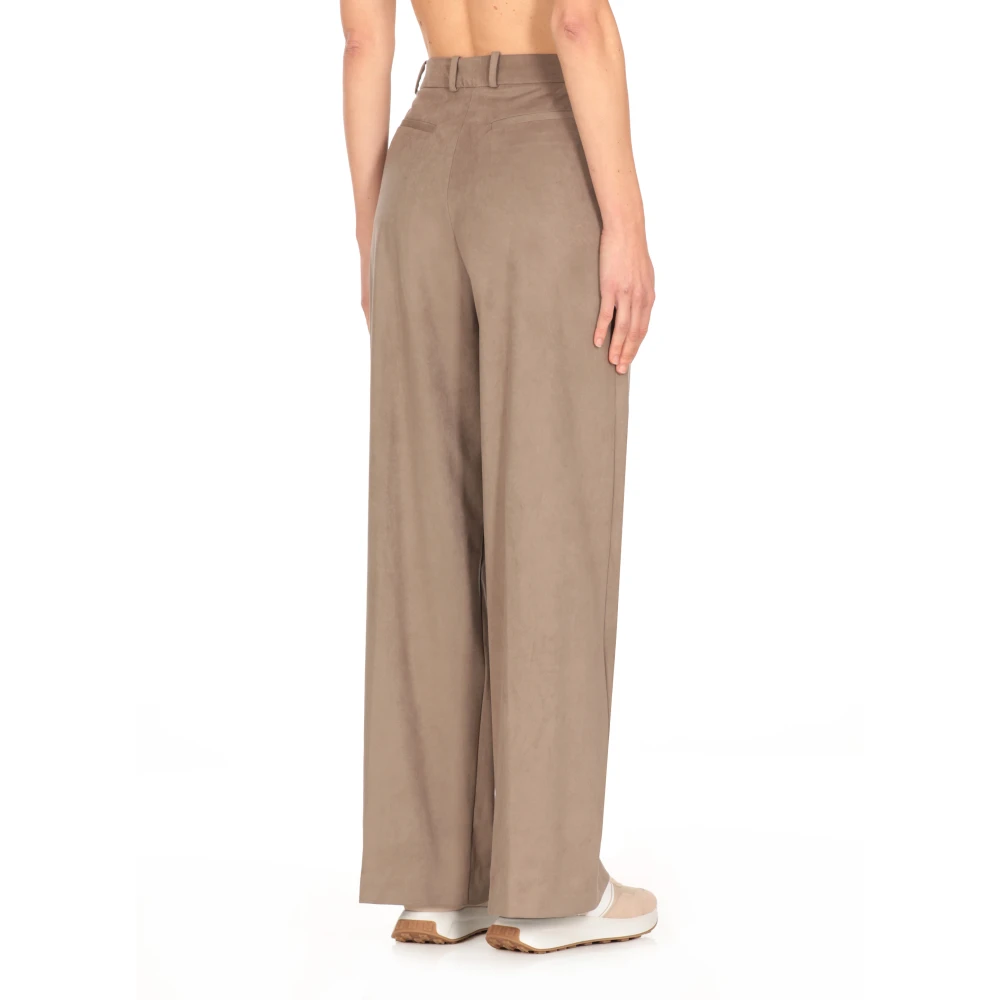 RRD Grijze Palazzo Broek met Riemlussen Gray Dames