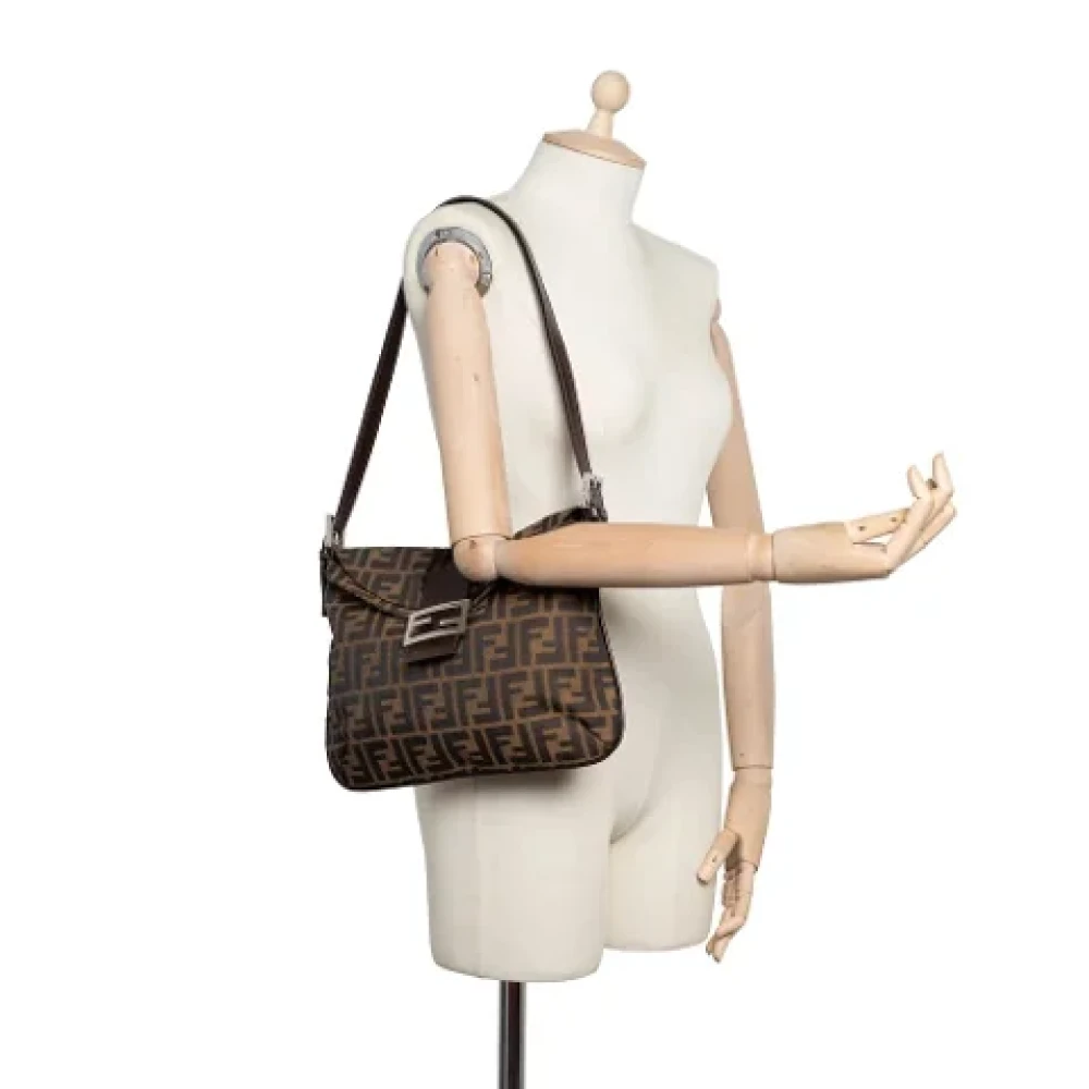Fendi Vintage Pre-owned Canvas fendi-bags Brown Dames