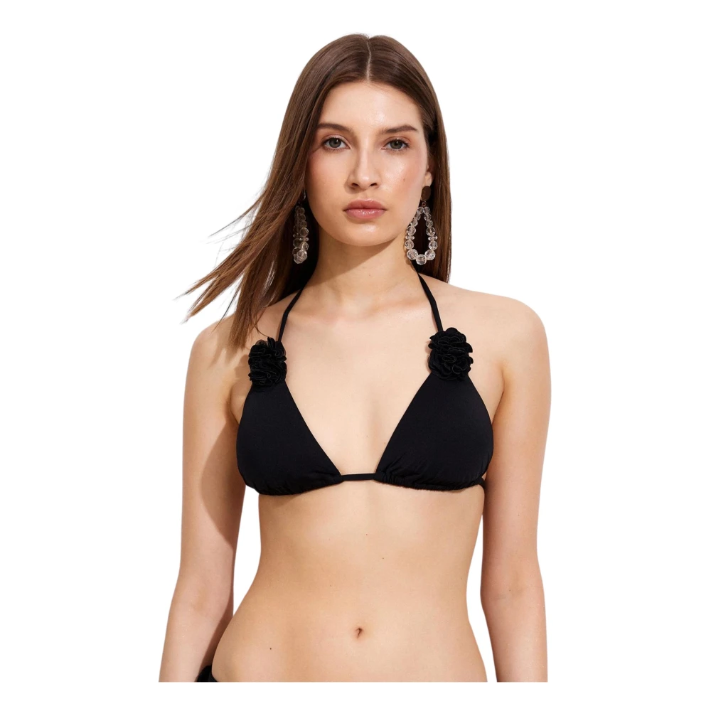 Twinset Zwarte Zee Glamour Driehoek Badpak Black Dames