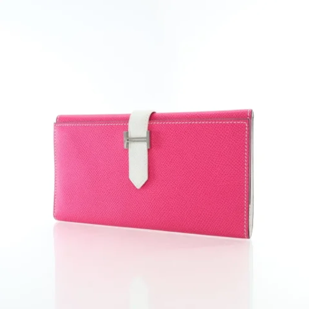 Hermès Vintage Pre-owned Leather wallets Pink Dames