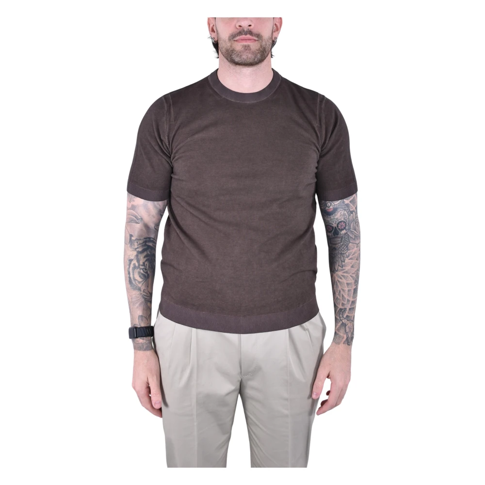 Kangra Men's Brown T-Shirts, 2XL, Crew Neck T-Shirt