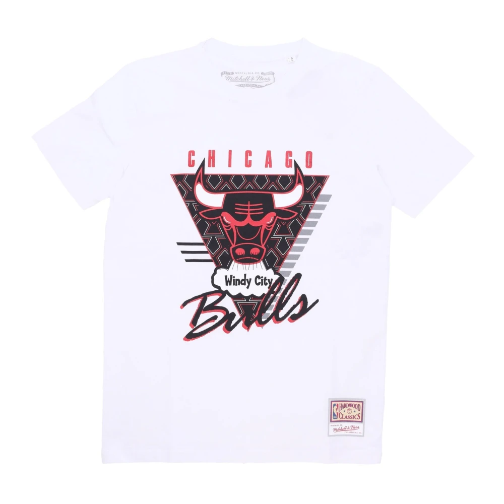 Mitchell & Ness Chicago Bulls NBA Tee Hardwood Classics White Heren