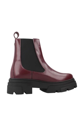 Blankt Läder Chelsea Boots
