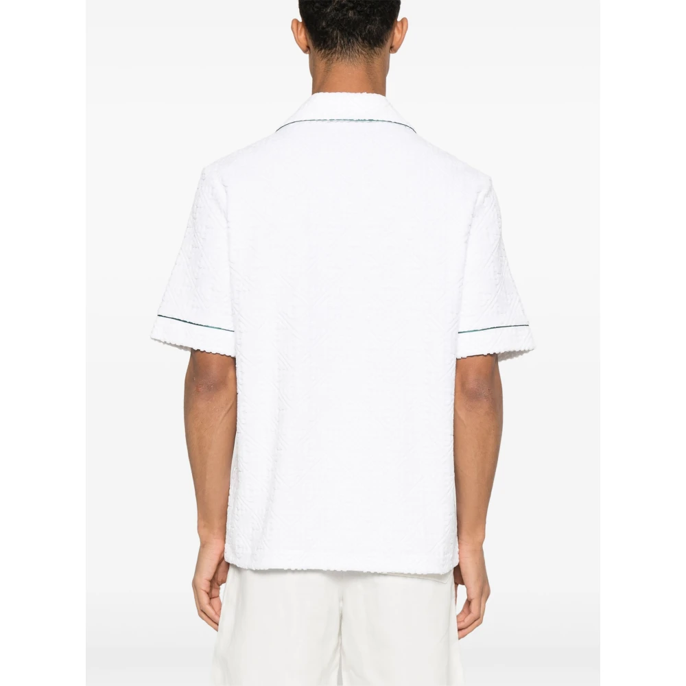 Casablanca Wit Overhemd met Logopatch White Heren