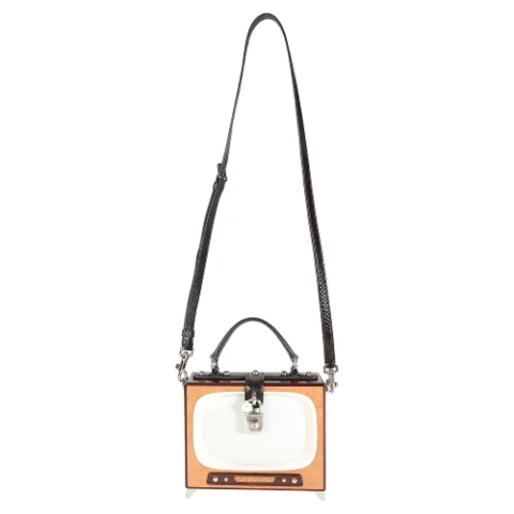 Dolce & Gabbana Pre-owned Leather handbags Brown Dames