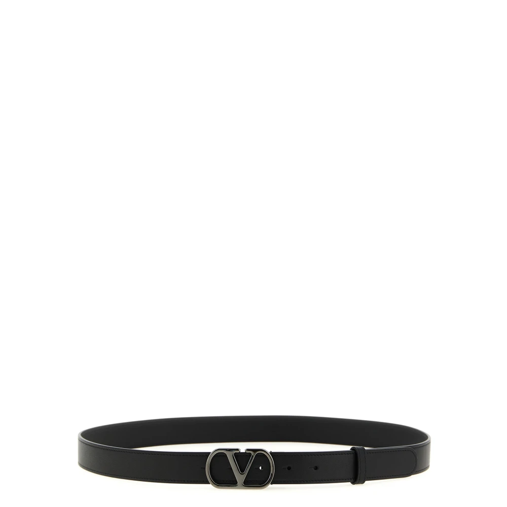 Valentino Garavani Men's Black Belts, 90 Cm, Vlogo Signature Belt