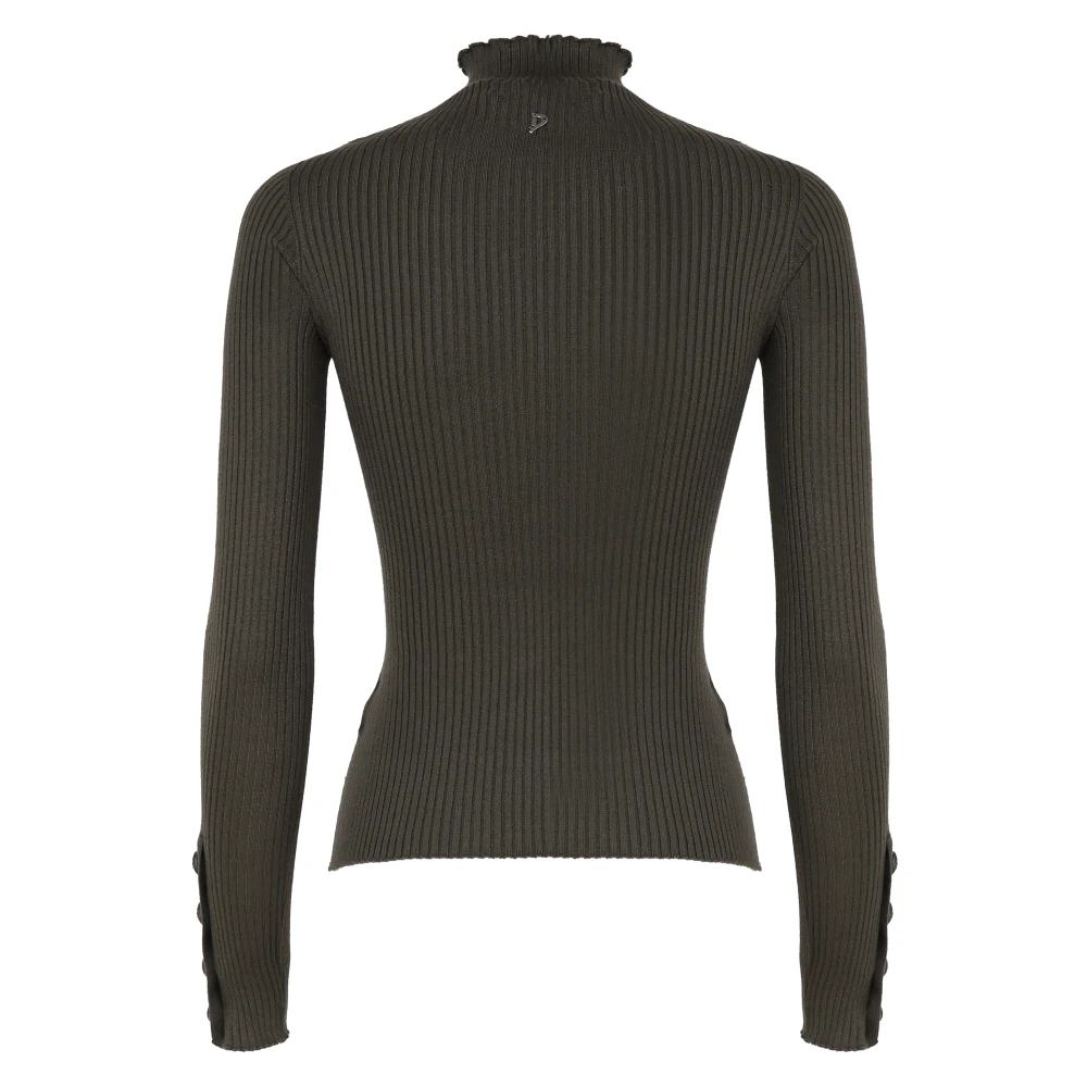 Dondup Militair Groene Coltrui met Knopen Green Dames