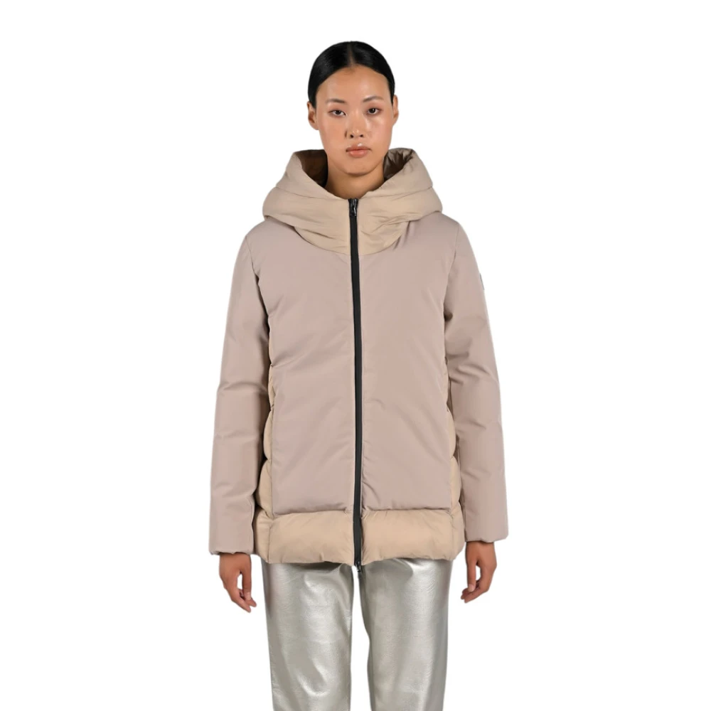 Canadian Classics Lange Pufferjas Beige Dames