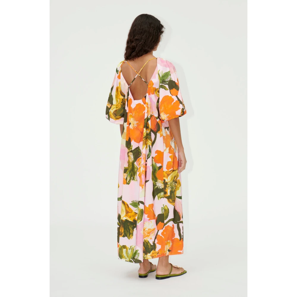 Stine Goya Zomerse dag klaprozen Maxi Jurk Multicolor Dames