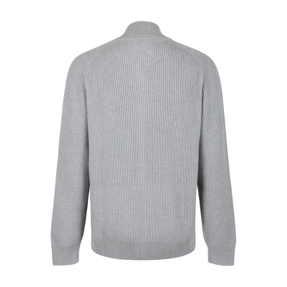Gran Sasso Lichtgrijze Cardigan Met Volledige Rits Gray Heren