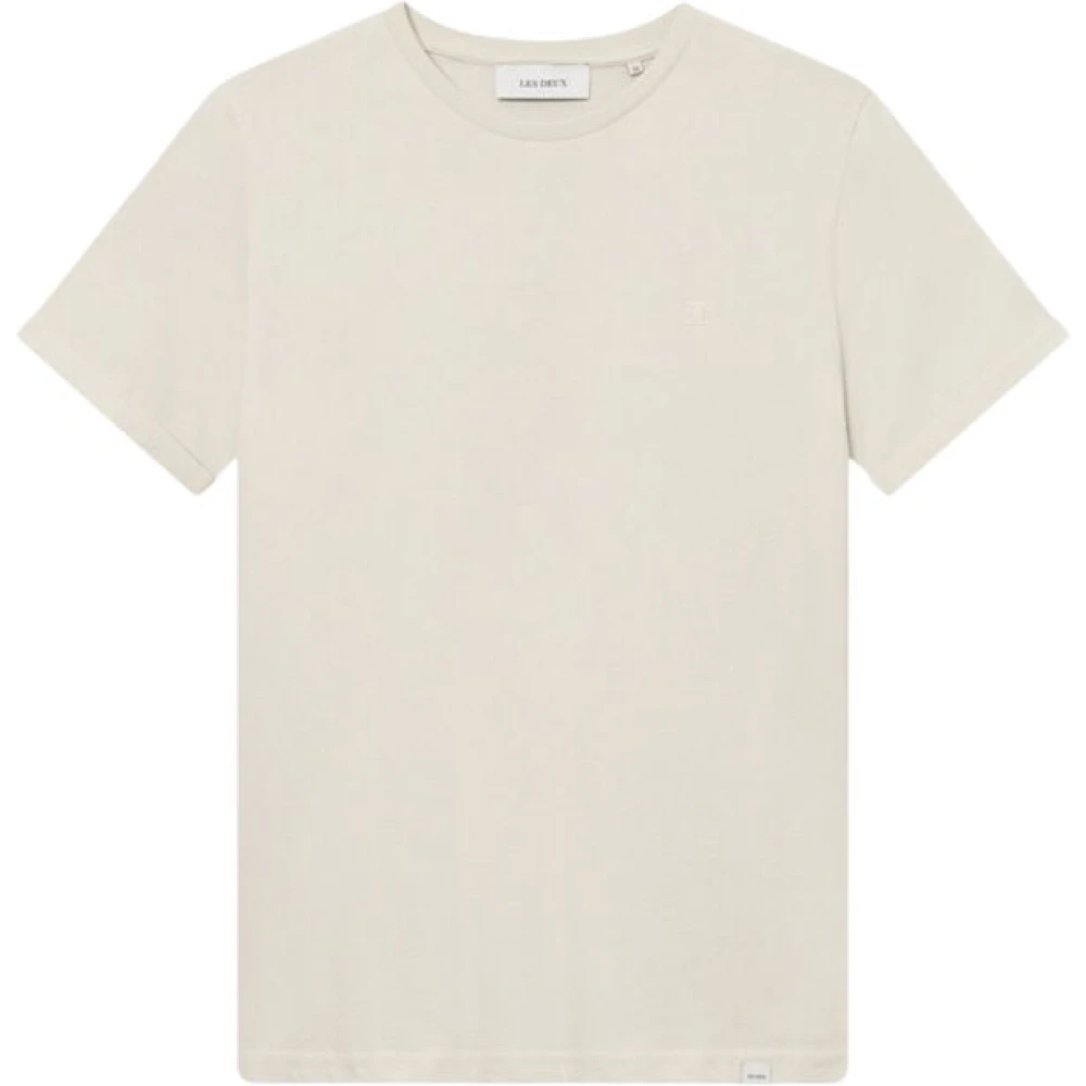 Les Deux Zachte Katoenen Slim Fit Tonal T-Shirt Beige Heren