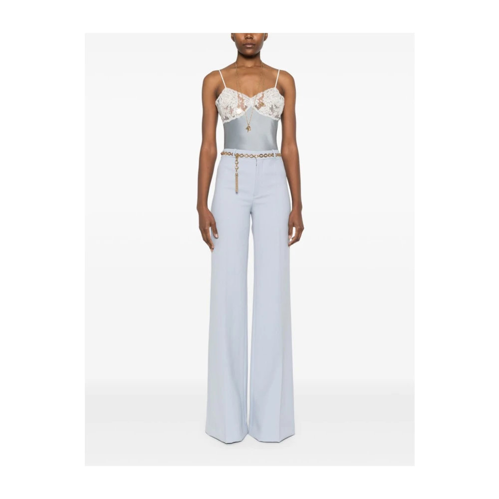 Chloé Celestiale trompetbroek Blue Dames