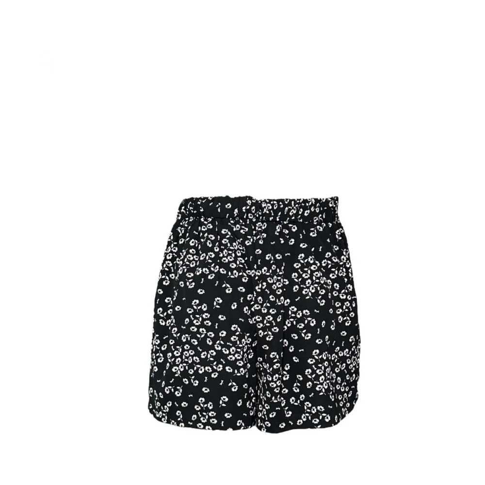 Molly Bracken Hoge taille polyester shorts Black Dames