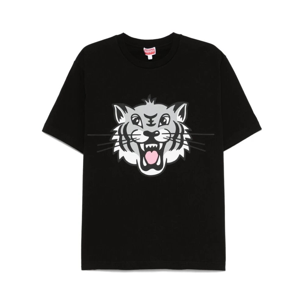 Kenzo Zwarte Crew Neck Unisex T-shirt Black Heren