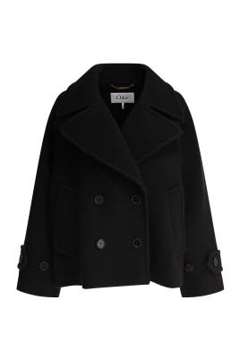 Svart Ullrock Modern Elegans